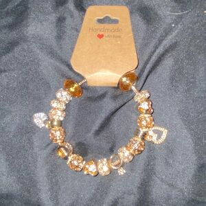 Chic Gold and Silver Beaded Bracelet